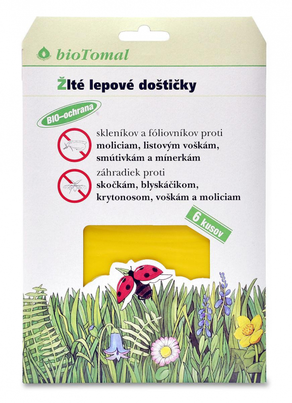 Lepové doštičky žlté biotomal