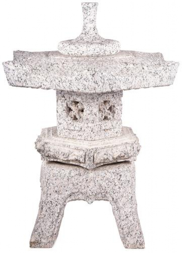 Kamenná japonská lampa ROKKAKUYUKIMI – Ø 45 cm
