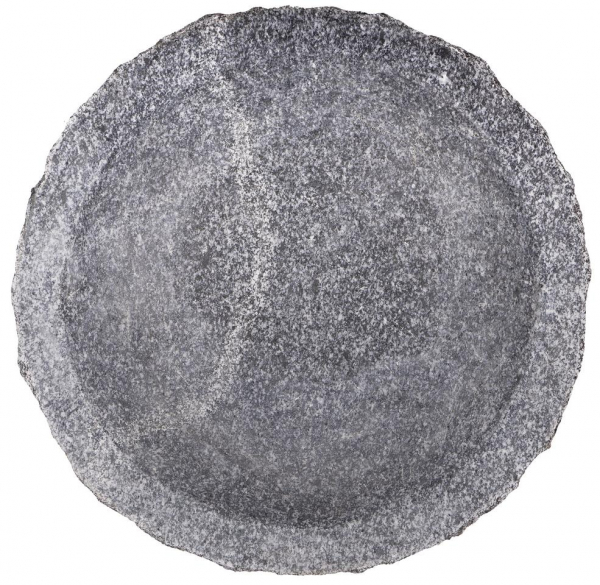 Žulové kamenné napájadlo s podstavou tmavošedé , D 40 cm , V 40 cm