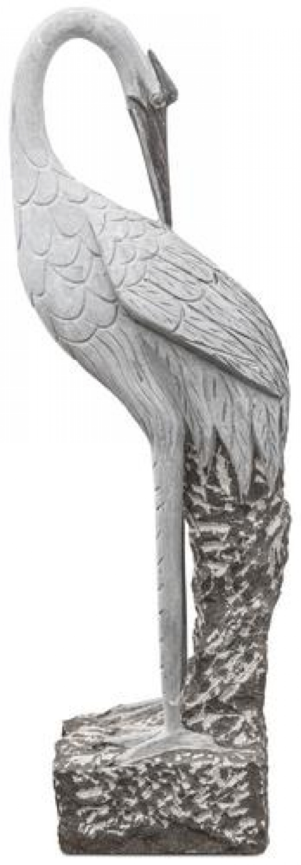 Kamenná socha volavka B – 90 cm (Svetlosivá žula)