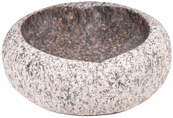 Kamenné napájadlo Srdce – Ø 25 cm (Červená žula)