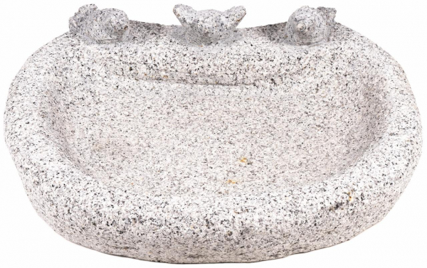 Kamenné napájadlo s 3 vtáčikmi – dĺžka 40 cm