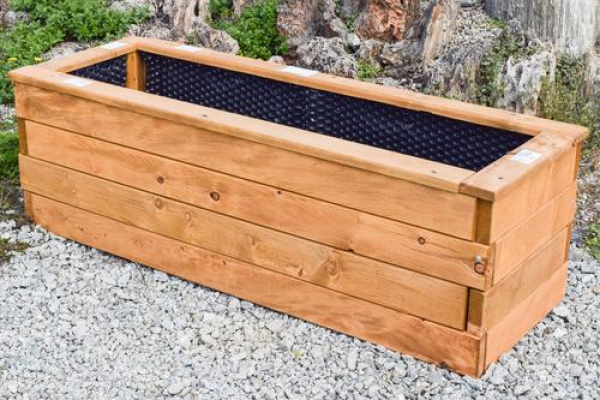 Vyvýšený záhon, diel dĺžka 150 x 50 cm s nopovou fóliou