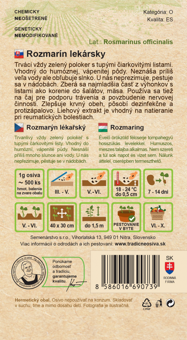 Rozmarín lekársky