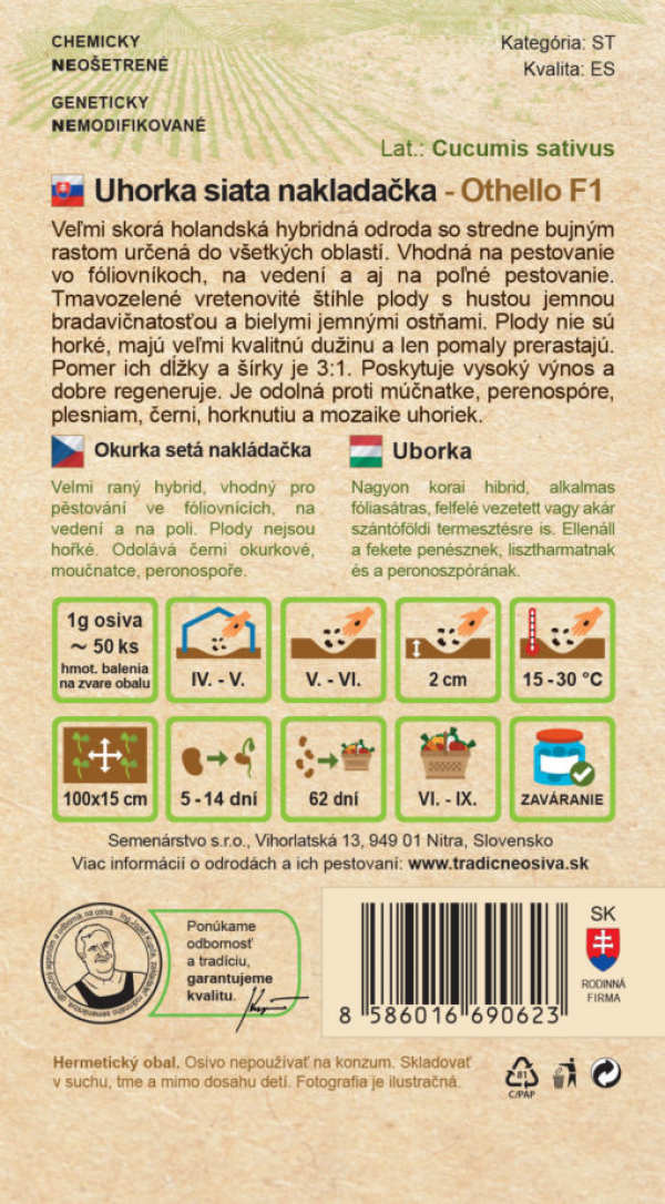 Uhorka siata nakladačka 