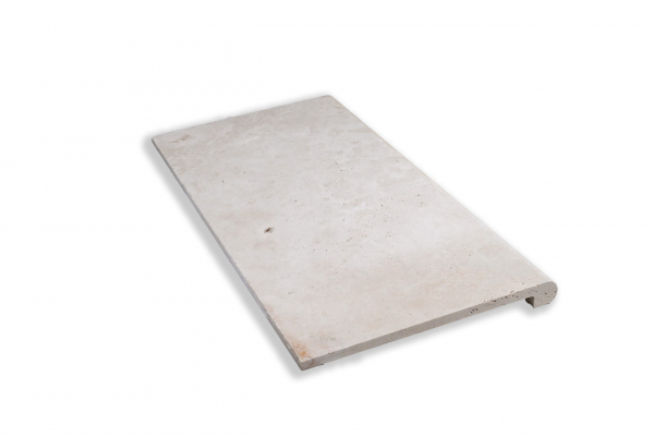 Bullnose light bazénový lem travertín s nosom