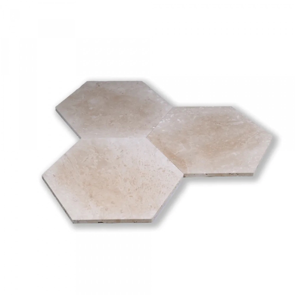 Hexagon Light obklad/dlažba travertín