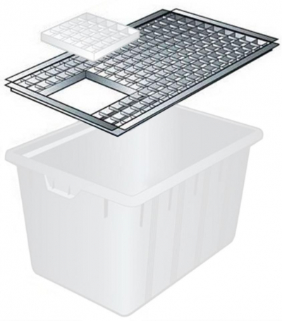 Ubbink oceľová mreža pre fontánovú základňu Victoria Quadro 1