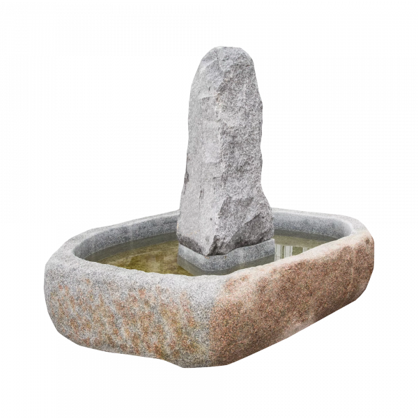 Žulová záhradná fontána Bianco Nero Z81 od STONE TRADE z prírodného kameňa