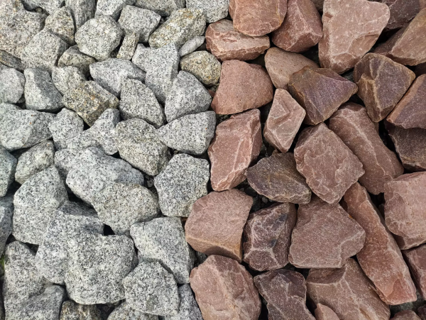 Porovnanie výplní gabionov – Bianco Nero žula STONE TRADE