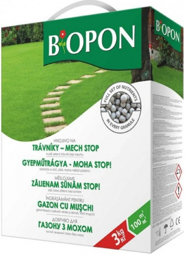 Bopon hnojivo na trávniky - proti machu 3 kg