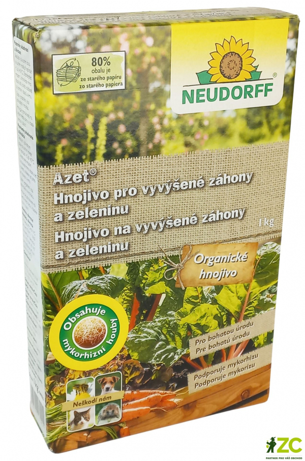 Organické hnojivo Neudorff Azet pre vyvýšené záhony a zeleninu s mykorhízou 1 kg