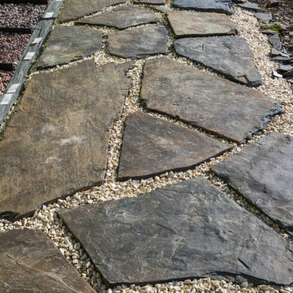 Bridlica NERO čierna - nášľapné kamene / platne