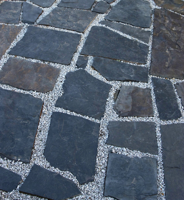 Bridlica NERO čierna - nášľapné kamene / platne