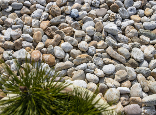 Dunajský dekoračný štrk okruhliak / okrasné kamenivo