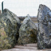 Serpentín podpílený solitérny kameň