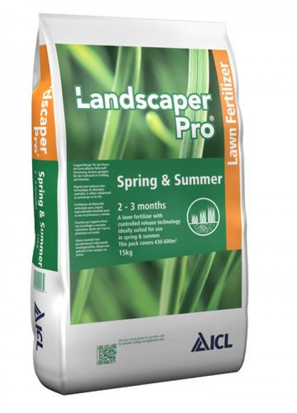 ICL trávnikové hnojivo Landscaper Pro Spring &amp;amp; Summer 15 kg
