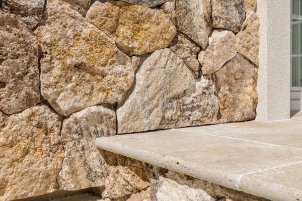 Travertín COFFEE ATR55 bazénový lem