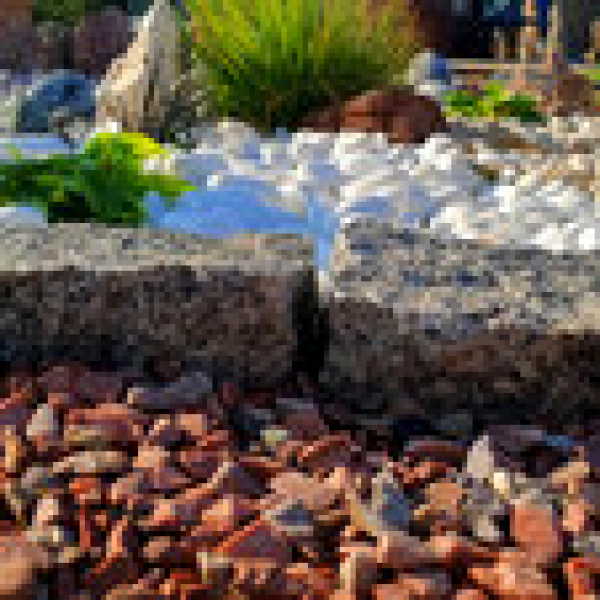 Kamenný obrubník Žula Bianco Nero Z81 od STONE TRADE ako ohraničenie záhradného chodníka