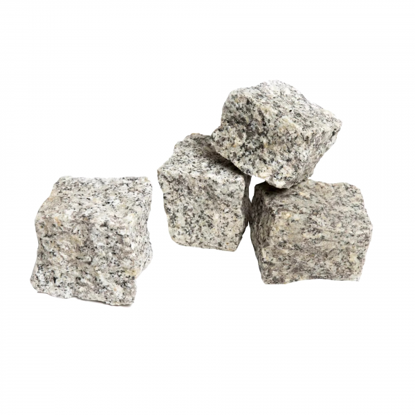 Sekaná kamenná kocka Žula Bianco Nero od STONE TRADE – produktový záber