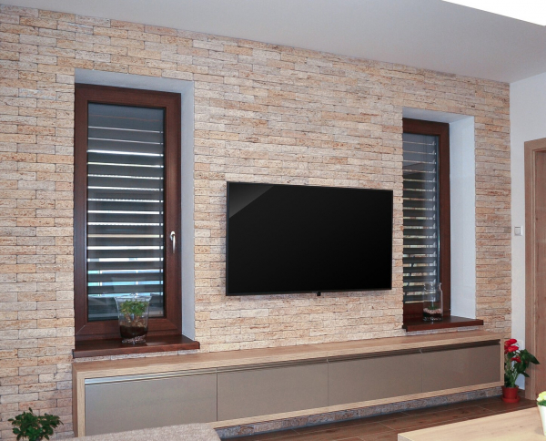 Travertín Antik ATR28 kamenný tehličkový obklad