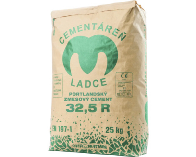 Portlandský zmesový cement CEM II/B-M (S-L) 32,5R CHROMATMIN Ladce, 25 kg