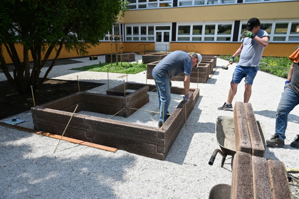 Durisol vysoký záhon: tvar U